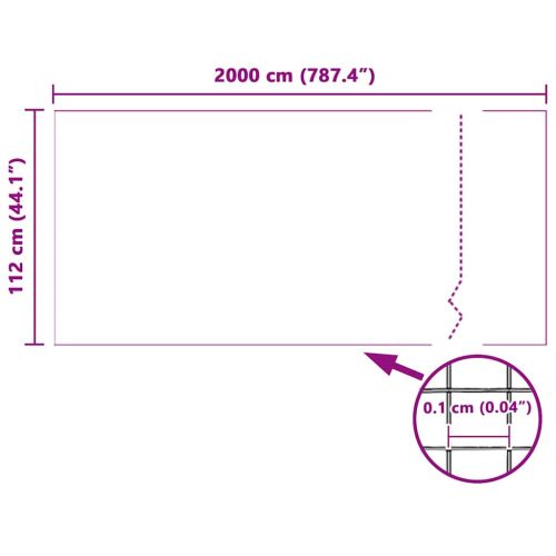 Мрежа против насекоми Бяло 112 x 2000 cm Стъклопласт