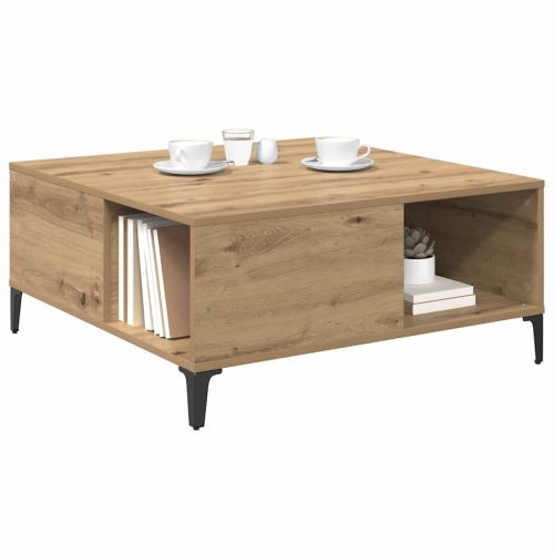 Масичка за кафе Дъб 80 x 80 x 36,5 см Инженерна дървесина