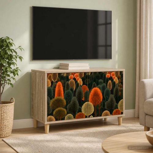 ТВ шкаф ZAANDAM 69 x 33 x 50 см Сонома Инженерна дървесина