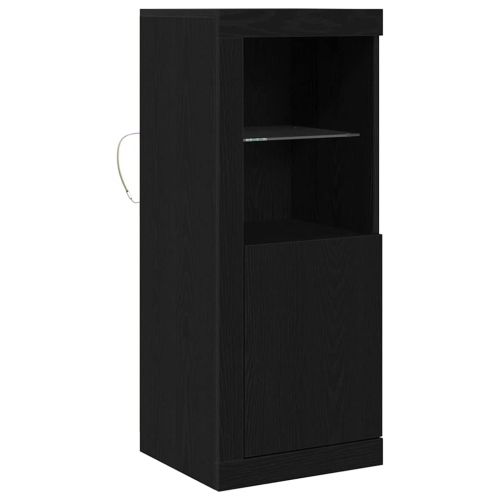 LED конзолна маса Черно 41 x 37 x 100 см Инженерна дървесина