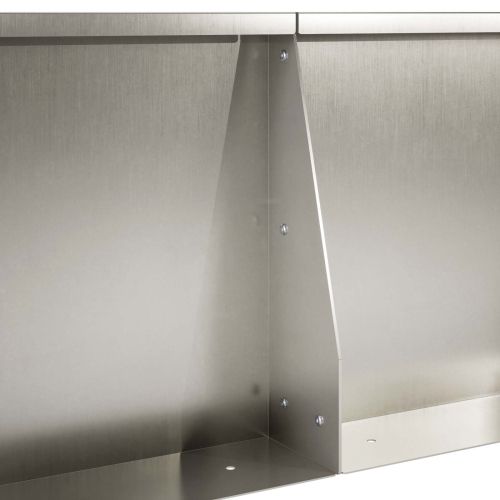 Задържащи стени 6 бр. 40 x 12 x 40 см Неръждаема стомана
