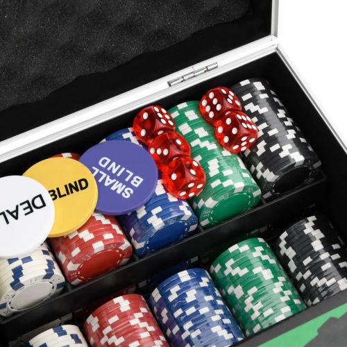 Комплект чипове за покер 300 бр 11,5 г