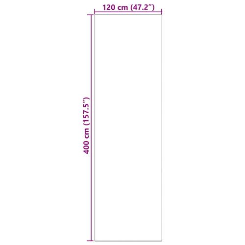 Мат за врата Друг Кремав и черен 120 x 400 cm Полиамид и PVC