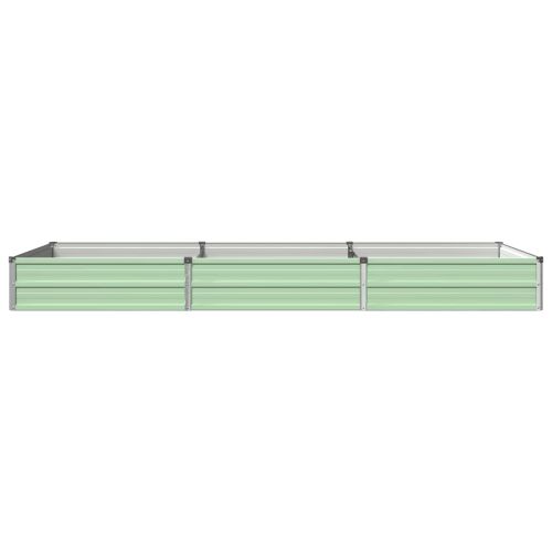 Вдигната леха за градина Пастелно зелено 240 x 80 x 24 см