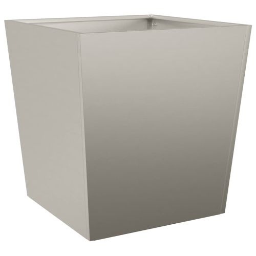 Градински саксии 2 бр. 50x50x50 см Изветряла стомана