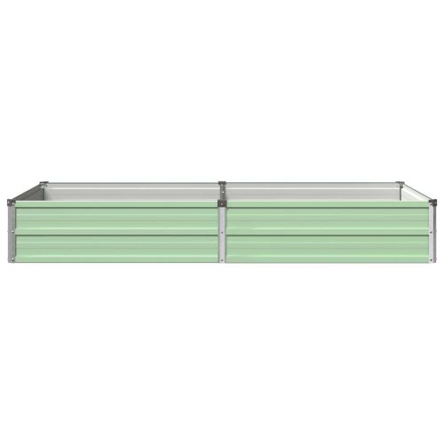 Вдигната леха за градина Пастелно зелено 160 x 80 x 24 см