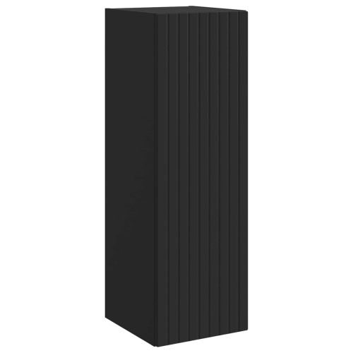 Стенно Баня Кабинет Черно 33 x 34,5 x 60 см Инженерна дървесина