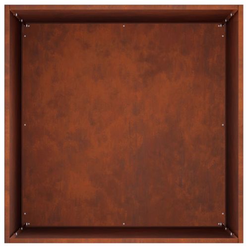 Градинска саксия 2 бр. Ръждясало 50 x 50 x 75 cm