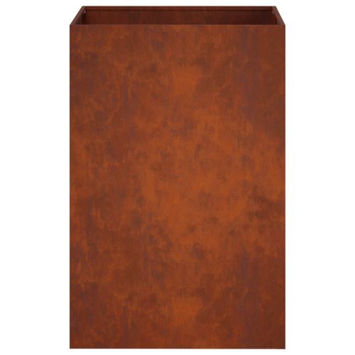 Градинска саксия 2 бр. Ръждясало 50 x 50 x 75 cm