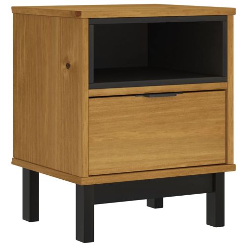 Нощно шкафче FLAM 40x35x50 см бор масив