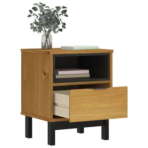 Нощно шкафче FLAM 40x35x50 см бор масив