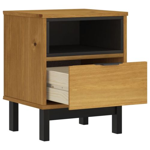 Нощно шкафче FLAM 40x35x50 см бор масив