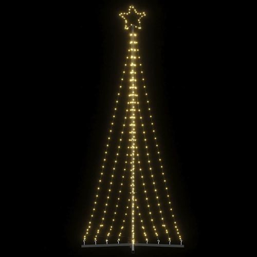 LED коледна елха 447 светодиода топло бяло 250 см