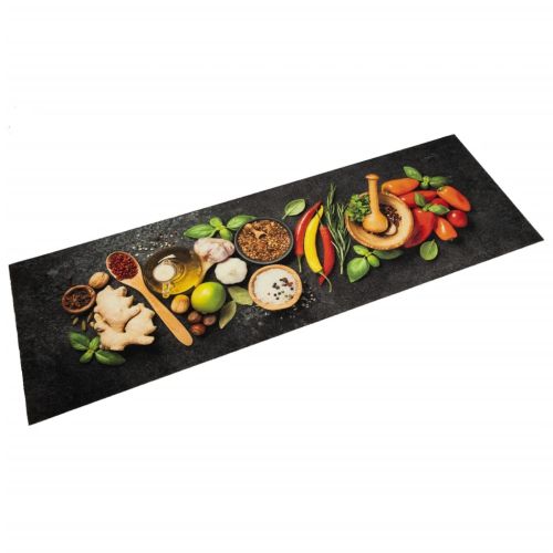 Кухненско килимче, миещо, подправки, 60x180 см, кадифе