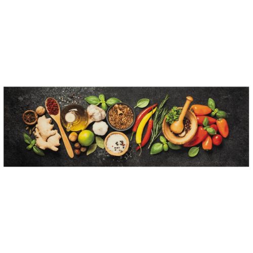 Кухненско килимче, миещо, подправки, 60x180 см, кадифе