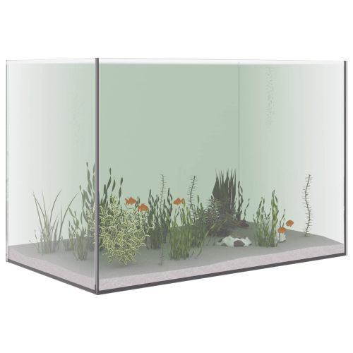 Аквариум със съхранение Прозрачен 60 x 35 x 40 см Стъкло