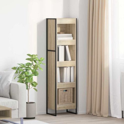Шкаф за книги 40 x 30 x 155 см Инженерна дървесина Сонома