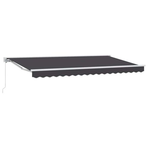 Рамка за сенник Антрацит 350 x 200 cm Полиестер с PU покритие