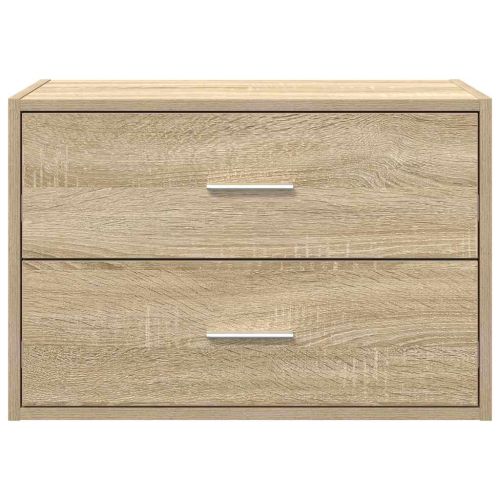 Шкаф с 2 чекмеджета дъб сонома 60x31x40 см инженерно дърво