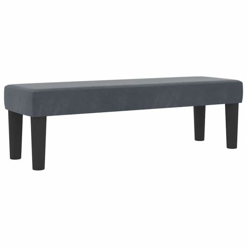 Легло с пружинирана основа Тъмносив 200 x 160 см Кадифе