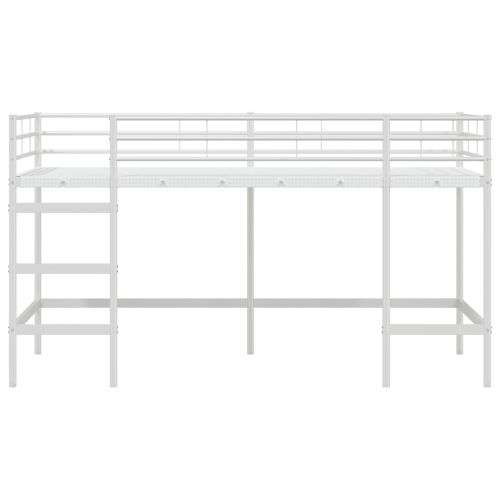 Легло на двуетажно легло за деца Бяло 100 x 200 cm Стомана