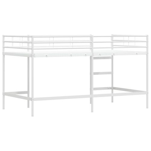 Легло на двуетажно легло за деца Бяло 100 x 200 cm Стомана