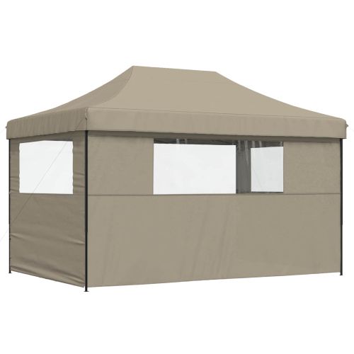 Парти шатър 292 x 440 x 315 см Таупе Оксфордска тъкан