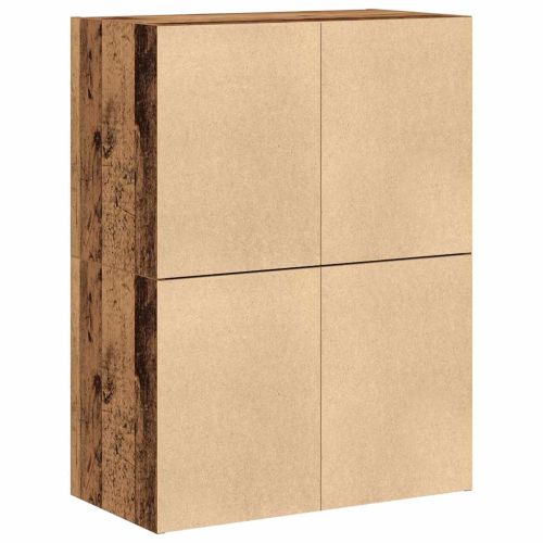 Шкафове с 4 чекмеджета 2 бр 60x31x40 см инженерно дърво