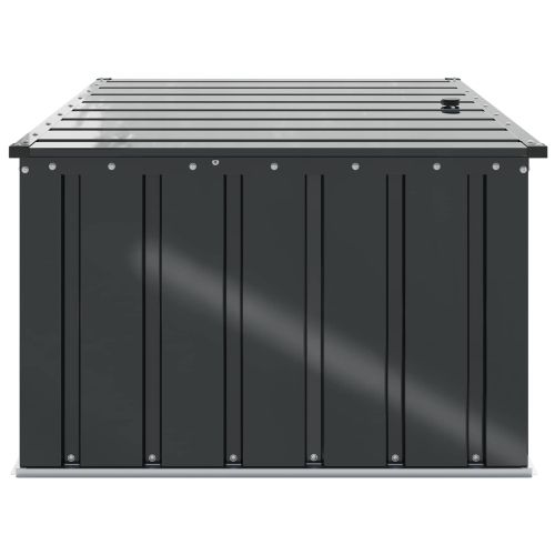 Кутия за съхранение в градината Черно 101 x 82 x 50 см Стомана