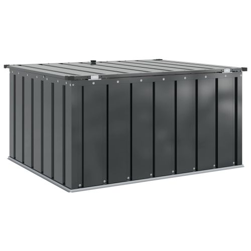 Кутия за съхранение в градината Черно 101 x 82 x 50 см Стомана