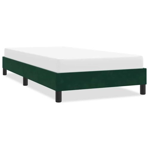 Рамка за легло без матрак Тъмнозелено 80x210 cm Кадифе