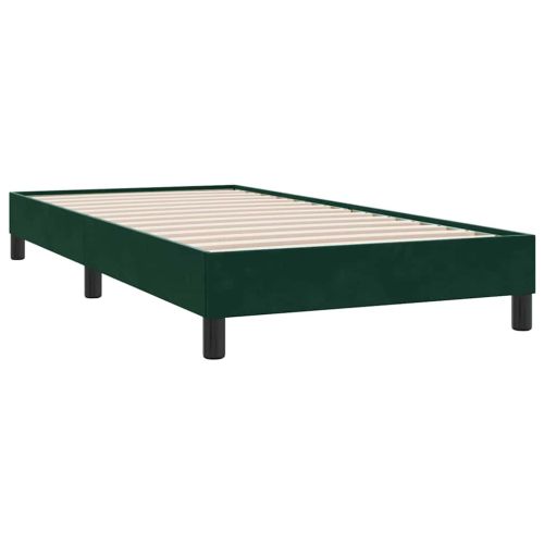 Рамка за легло без матрак Тъмнозелено 80x210 cm Кадифе