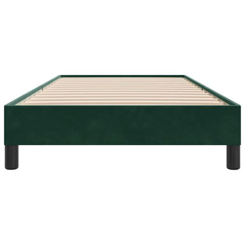 Рамка за легло без матрак Тъмнозелено 80x210 cm Кадифе