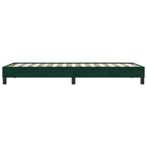 Рамка за легло без матрак Тъмнозелено 80x210 cm Кадифе