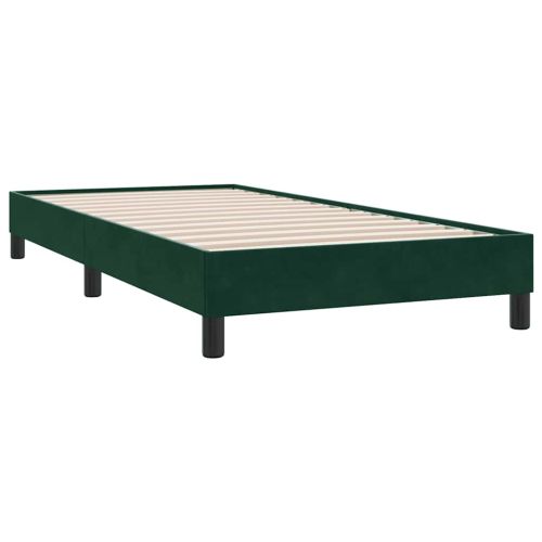 Рамка за легло без матрак Тъмнозелено 80x210 cm Кадифе