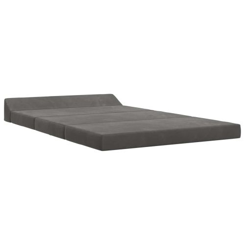 Сгъваем диван легло Тъмносиво 120 x 60 x 49 cm Текстил