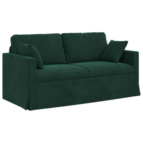 Диван Тъмен зелен 158 x 78 x 80 см Кадифе