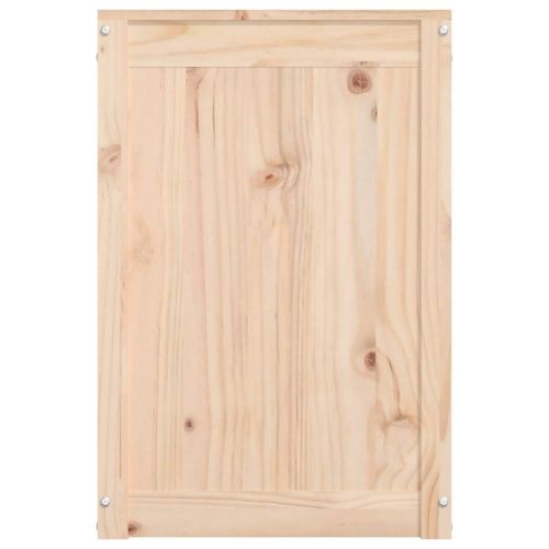 Кутия за пране, 88,5x44x66 см, борово дърво масив