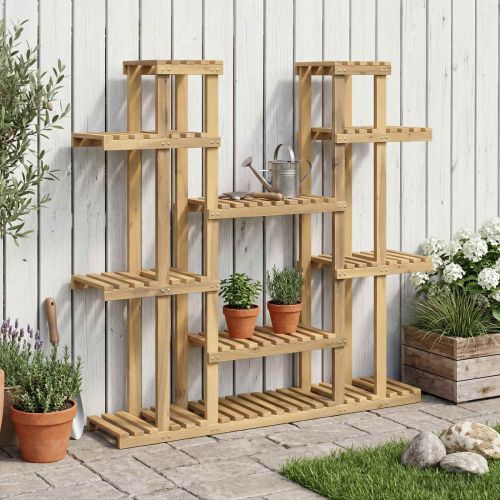 Стойка за растения Бяло 123 x 25 x 114,5 см