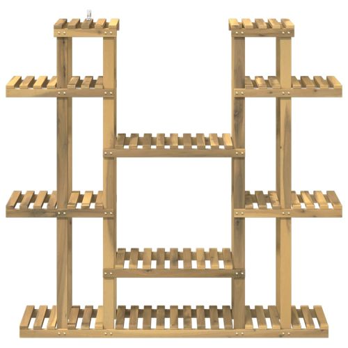 Стойка за растения Бяло 123 x 25 x 114,5 см