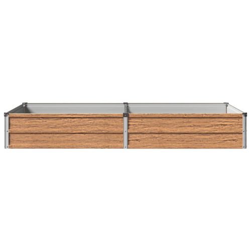 Вдигната леха за градина Дървен кафяв 160 x 80 x 24 см