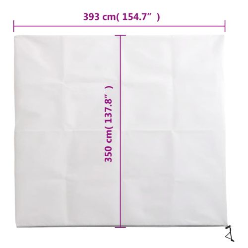 Зимни покривала за растения с цип, 10 бр, 70 г/м², 3,93x3,5 м