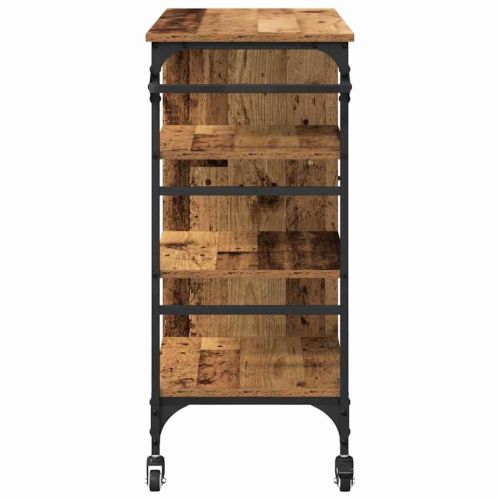 Кухненска количка Старо дърво 87.5 x 39 x 84.5 см