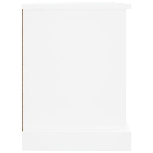ТВ шкаф, бял, 73x35,5x47,5 см, инженерно дърво