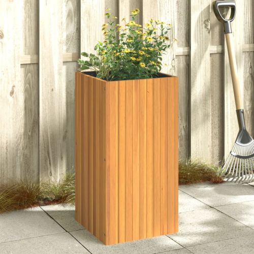 Градинска кашпа 45x45x90 см масивна акация