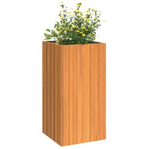 Градинска кашпа 45x45x90 см масивна акация