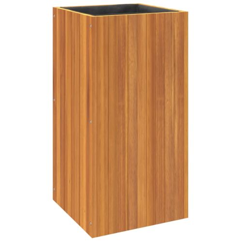 Градинска кашпа 45x45x90 см масивна акация
