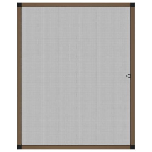 Мрежа против насекоми за прозорци, кафяв, 80x100 см