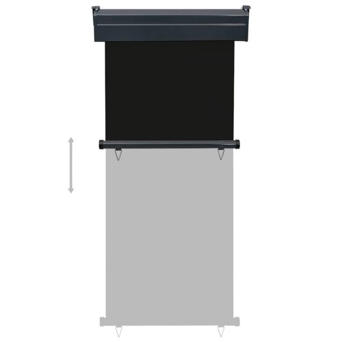 Вертикална тента за балкон, 85x250 см, черна