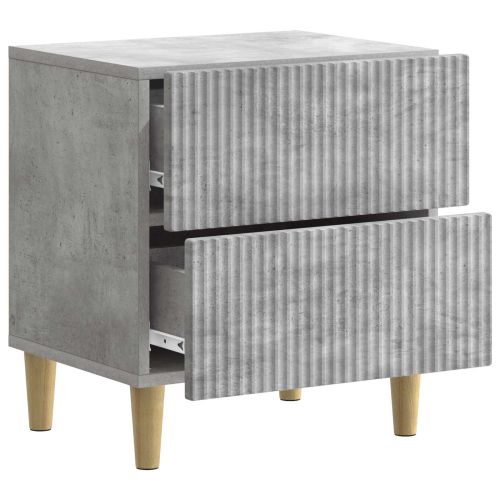 Нощен шкаф 2 бр. Бетонно сиво 43 x 34,5 x 48 см